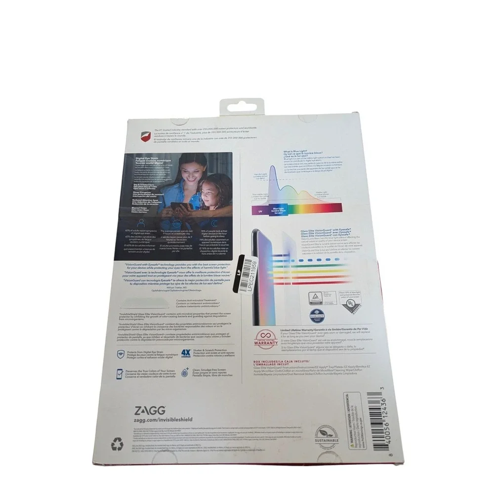 Z6O ZAGG InvisibleShield Glass Elite VisionGuard Plus - Apple iPad 12.9